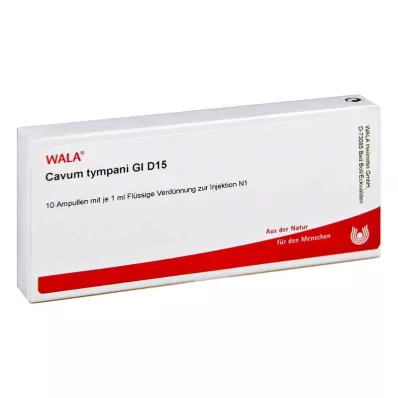 CAVUM tympani GL D 15 ampulas, 10X1 ml CAVUM tympani GL D 15 ampulas, 10X1 ml