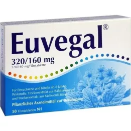 EUVEGAL 320 mg/160 mg apvalkotās tabletes, 50 gab
