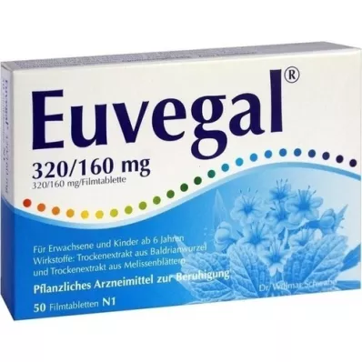 EUVEGAL 320 mg/160 mg apvalkotās tabletes, 50 gab