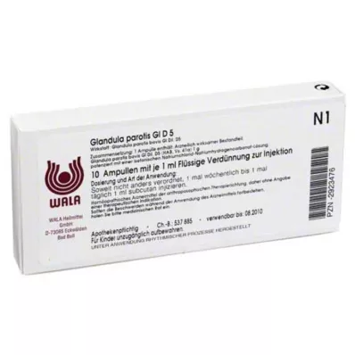 GLANDULA PAROTIS GL D 5 ampulas, 10X1 ml GLANDULA PAROTIS GL D 5 ampulas, 10X1 ml