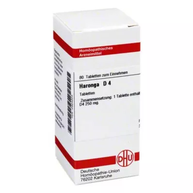 HARONGA D 4 tabletes, 80 kapsulas