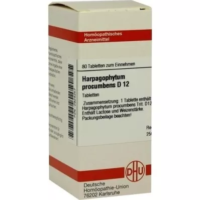 HARPAGOPHYTUM PROCUMBENS D 12 tabletes, 80 kapsulas