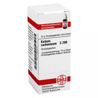 KALIUM CARBONICUM C 200 bumbiņas, 10 g KALIUM CARBONICUM C 200 bumbiņas, 10 g