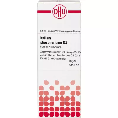 KALIUM PHOSPHORICUM D 3 atšķaidījums, 50 ml