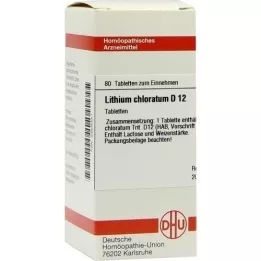 LITHIUM CHLORATUM D 12 tabletes, 80 kapsulas