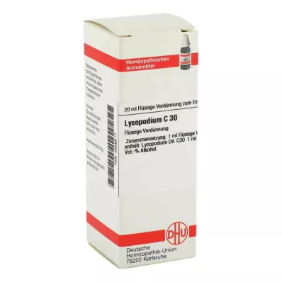 LYCOPODIUM C 30 atšķaidījums, 20 ml LYCOPODIUM C 30 atšķaidījums, 20 ml