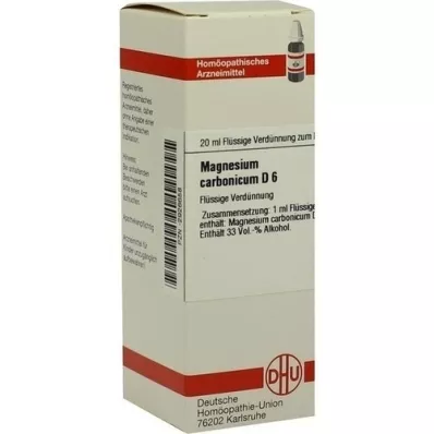 MAGNESIUM CARBONICUM D 6 atšķaidījums, 20 ml