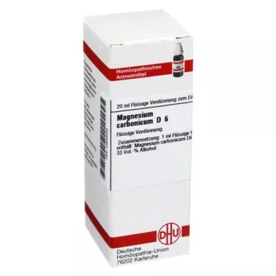 MAGNESIUM CARBONICUM D 6 atšķaidījums, 20 ml MAGNESIUM CARBONICUM D 6 atšķaidījums, 20 ml