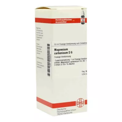 MAGNESIUM CARBONICUM D 6 atšķaidījums, 50 ml MAGNESIUM CARBONICUM D 6 atšķaidījums, 50 ml