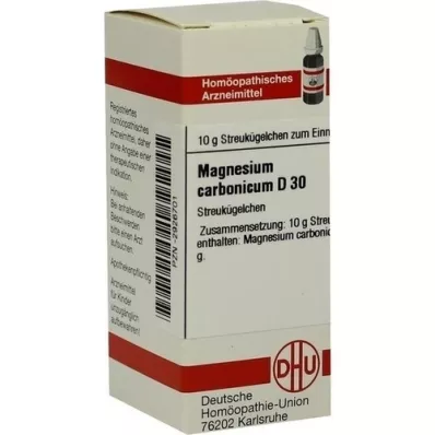 MAGNESIUM CARBONICUM D 30 bumbiņas, 10 g