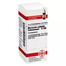 MERCURIUS SOLUBILIS Hahnemanni D 200 globuļu, 10 g