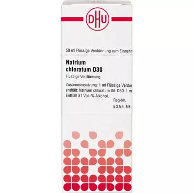 NATRIUM CHLORATUM D 30 atšķaidījums, 50 ml