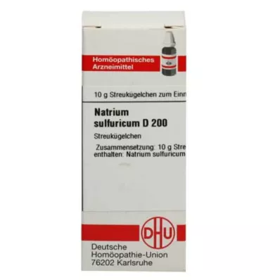 NATRIUM SULFURICUM C 200 bumbiņas, 10 g
