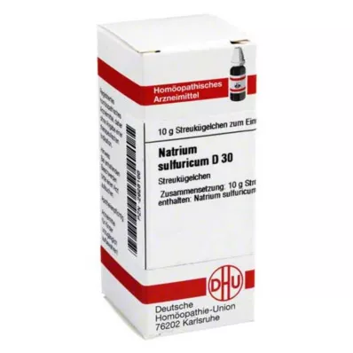NATRIUM SULFURICUM D 30 bumbiņas, 10 g