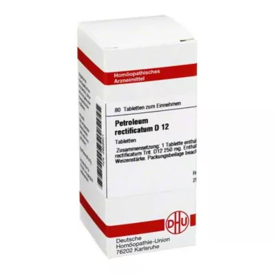 PETROLEUM RECTIFICATUM D 12 tabletes, 80 kapsulas PETROLEUM RECTIFICATUM D 12 tabletes, 80 kapsulas