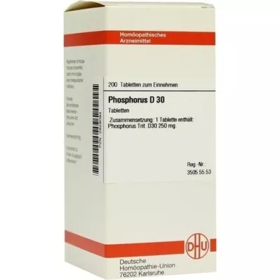PHOSPHORUS D 30 tabletes, 200 kapsulas