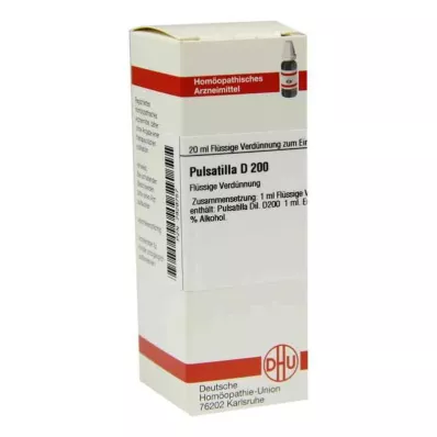 PULSATILLA D 200 atšķaidījums, 20 ml