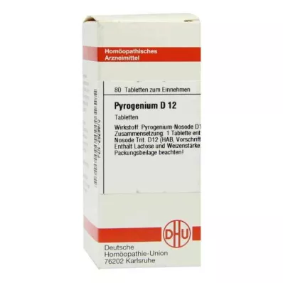 PYROGENIUM D 12 tabletes, 80 kapsulas