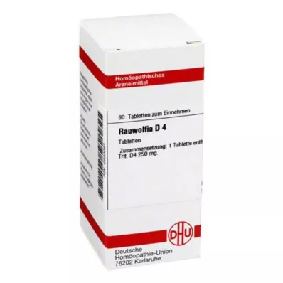 RAUWOLFIA D 4 tabletes, 80 kapsulas