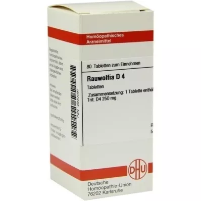 RAUWOLFIA D 4 tabletes, 80 kapsulas