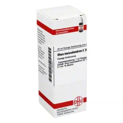 RHUS TOXICODENDRON C 30 atšķaidījums, 20 ml