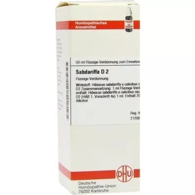 SABDARIFFA D 2 atšķaidījums, 50 ml