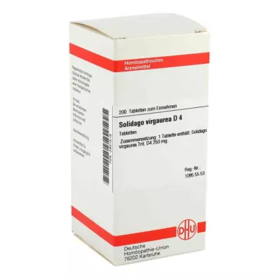 SOLIDAGO VIRGAUREA D 4 tabletes, 200 kapsulas SOLIDAGO VIRGAUREA D 4 tabletes, 200 kapsulas