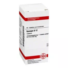 SPONGIA D 12 tabletes, 80 kapsulas