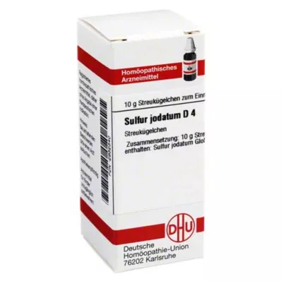 SULFUR JODATUM D 4 globules, 10 g