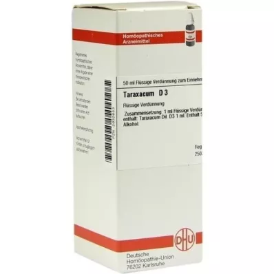 TARAXACUM D 3 atšķaidījums, 50 ml