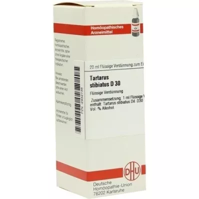 TARTARUS STIBIATUS D 30 atšķaidījums, 20 ml