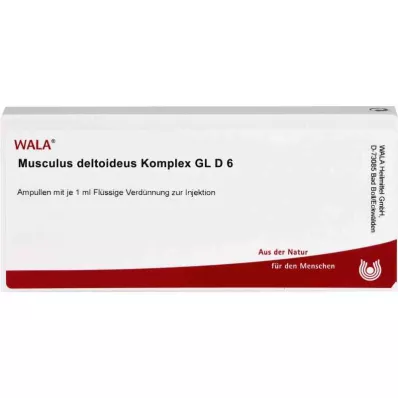 MUSCULUS DELTOIDEUS Komplekss GL D 6 ampulas, 10X1 ml