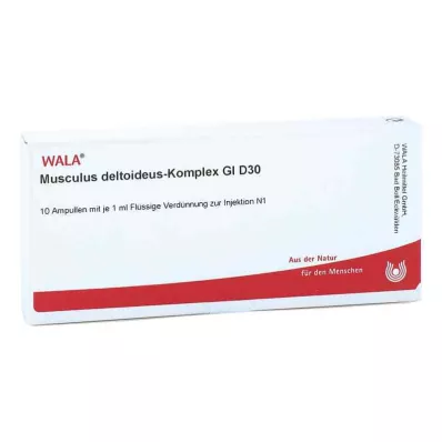 MUSCULUS DELTOIDEUS Komplekss GL D 30 ampulas, 10X1 ml MUSCULUS DELTOIDEUS Komplekss GL D 30 ampulas, 10X1 ml