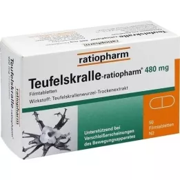 TEUFELSKRALLE-RATIOPHARM Plēves apvalkotās tabletes, 50 gab
