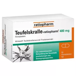 TEUFELSKRALLE-RATIOPHARM Plēves apvalkotās tabletes, 50 gab