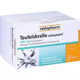 TEUFELSKRALLE-RATIOPHARM Plēves apvalkotās tabletes, 100 gab