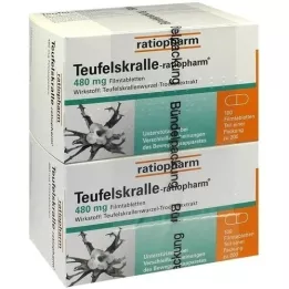 TEUFELSKRALLE-RATIOPHARM Filmē apvalkotās tabletes, 200 gab