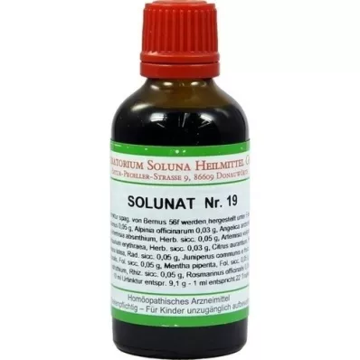 SOLUNAT Nr.19 pilieni, 50 ml