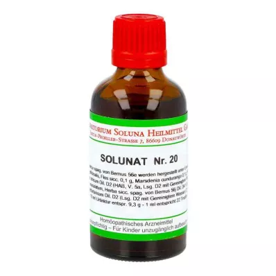 SOLUNAT Nr. 20 pilieni, 50 ml