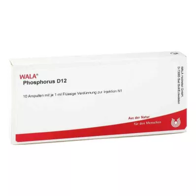 PHOSPHORUS D 12 ampulas, 10X1 ml PHOSPHORUS D 12 ampulas, 10X1 ml