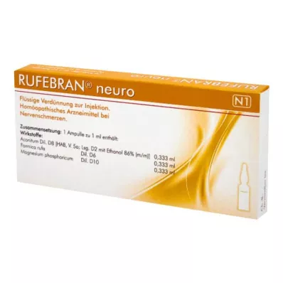 RUFEBRAN neiro ampulas, 10 gab RUFEBRAN neiro ampulas, 10 gab