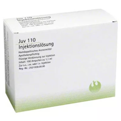 JUV 110 ampulas, 100X1,1 ml JUV 110 ampulas, 100X1,1 ml