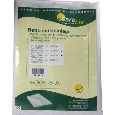 BETTSCHUTZEINLAGE Frotē dvieļu plēve 70x100 cm, 1 gab BETTSCHUTZEINLAGE Frotē dvieļu plēve 70x100 cm, 1 gab
