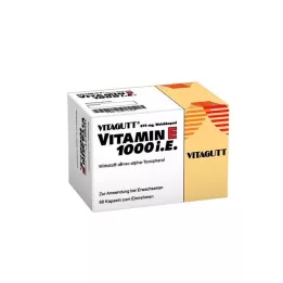 VITAGUTT E vitamīns 1000 mīkstās kapsulas, 60 gab