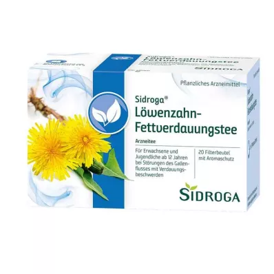 SIDROGA Pieneņu tējas filtrēšanas maisiņš, 20X1,5 g