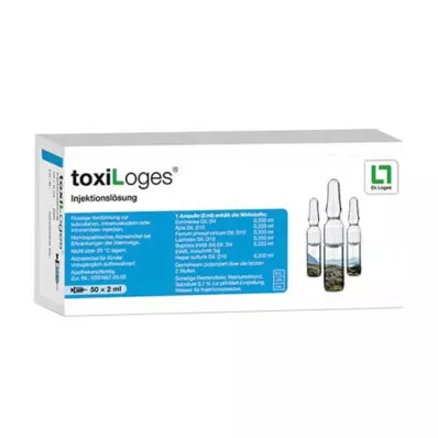 TOXILOGES Injekcijas šķīduma ampulas, 50X2 ml TOXILOGES Injekcijas šķīduma ampulas, 50X2 ml