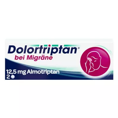 DOLORTRIPTAN migrēnai Plēves apvalkotās tabletes, 2 gab
