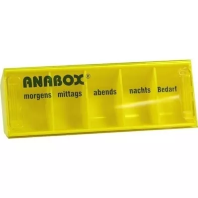 ANABOX Dienas kaste dzeltena, 1 gab