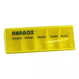 ANABOX Dienas kaste dzeltena, 1 gab