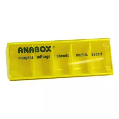 ANABOX Dienas kaste dzeltena, 1 gab ANABOX Dienas kaste dzeltena, 1 gab